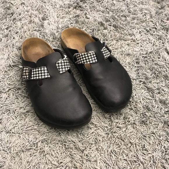 Birkenstock Shoes - Birkenstock Houndstooth Clogs, 37